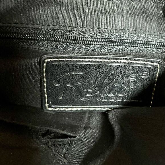 Relic by Fossil Signature Logo Buckle Satchel 113 - Picture 12 of 13